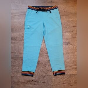 Garde Malade Medium Retro Blue Scrub Pants